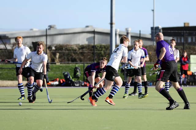 Harry Hellyer shoots during Portsmouth's Hampshire/Surrey 2 win against Southampton. Portsmouth were fourth in the table when the season was halted. Picture: Chris Moorhouse