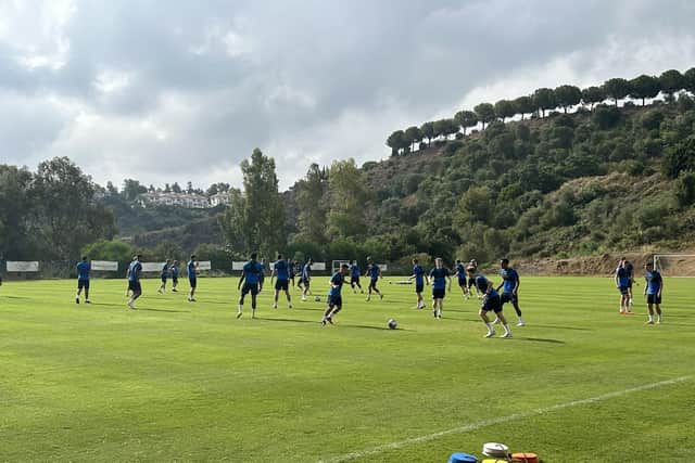 Pompey spent five nights at the La Cala Resort last week on a Spanish training camp.
