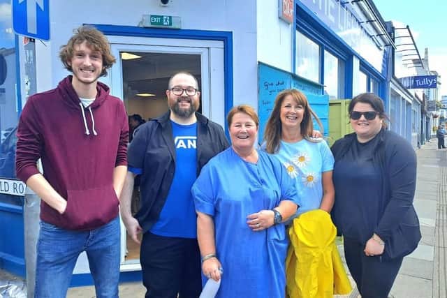 Dunstan Thomas volunteers lend a helping hand at The LifeHouse in Southsea