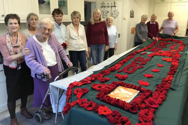 Stubbington Village poppies and the group
