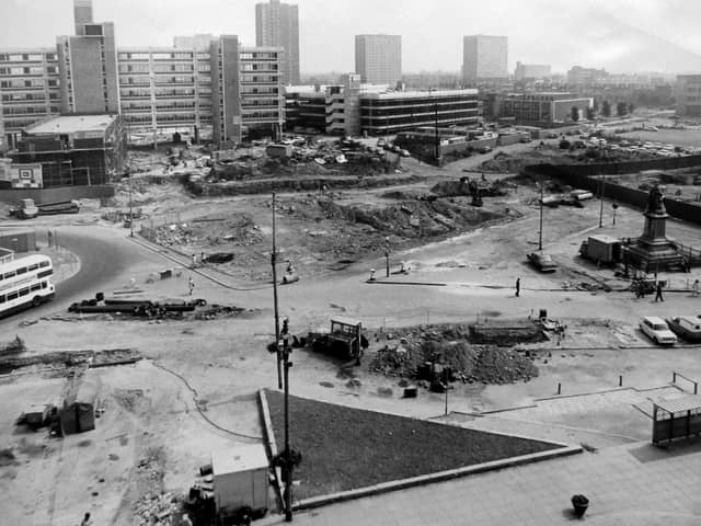 Portsmouth Guildhall and Guildhall Square August 1972