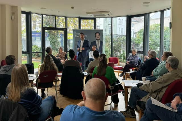 Stephen Morgan constituency event