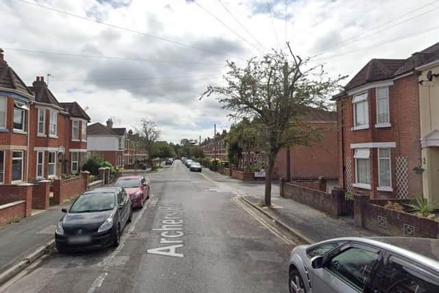 The man's body was discovered at a house in Archers Road, Eastleigh. Picture: Google Street View.