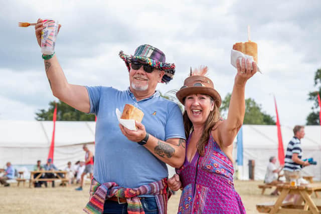 Mike and Bev Burridge at Wickham Festival. Picture: Habibur Rahman