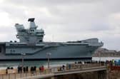 HMS Queen Elizabeth. Picture: Chris Moorhouse (jpns 240223-43)