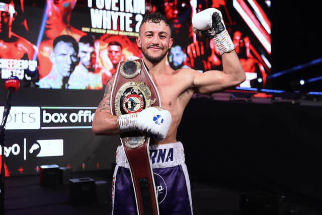 Mikey McKinson. Picture By Mark Robinson (Matchroom Boxing)