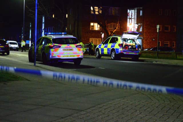 Police closed off both sides of Kings Road, Southsea, following an incident this evening.Picture: David George