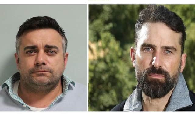 Left, Michael Middleton, 41, of Rochford Road, Wymering, who has been jailed for his role in a £700k cocaine bust, pictured next to his younger brother Ant Middleton, a former special forces star-turned-TV presenter