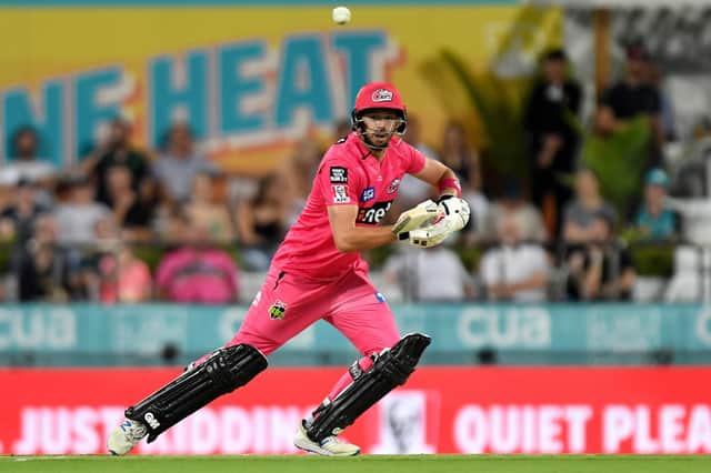 James Vince in action for the Sydney Sixers earlier this year. Photo by Bradley Kanaris/Getty Images.