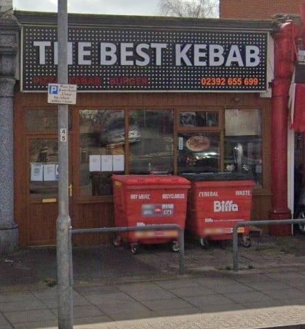 Best Kebab House,  at 224 London Road, Portsmouth was given a score of four on October 17.