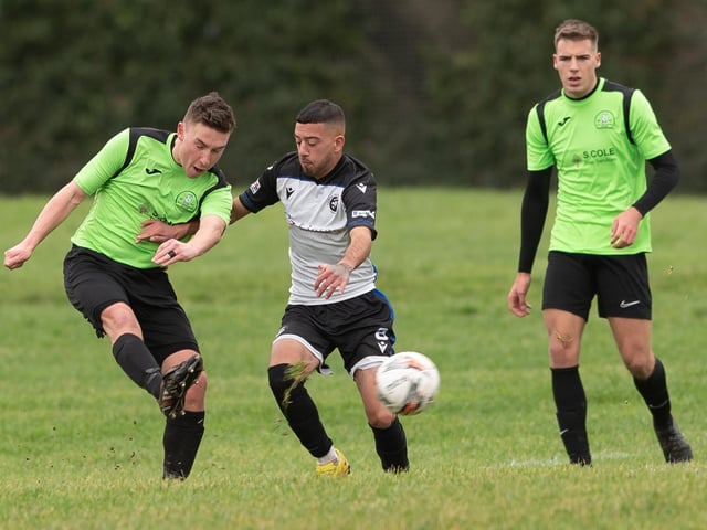 Bedhampton Village Reserves (green) v Fleur de Lys. Picture: Keith Woodland
