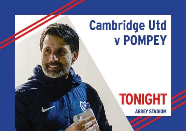 Pompey head to Cambridge United tonight in the Papa John's Trophy