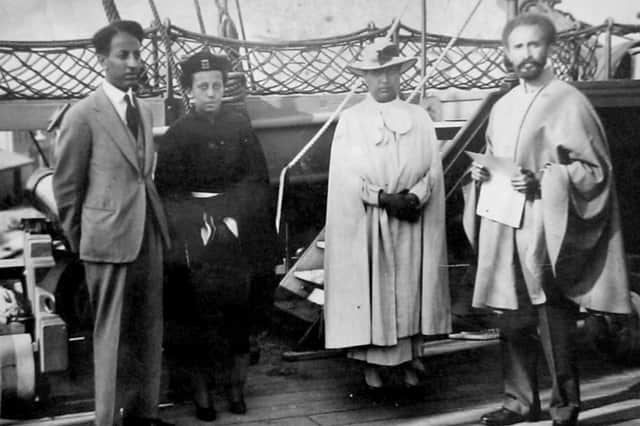 In 1936 the Emperor Haile Selassi, right, visited HMS Victory. Picture: The News/Clare Ash collection.