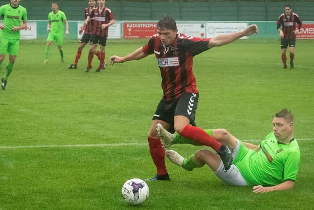 Fareham Town will be without unavailable season leading scorer Josh Benfield for the Shaftesbury cup final showdown Picture: Keith Woodland (261019-672)