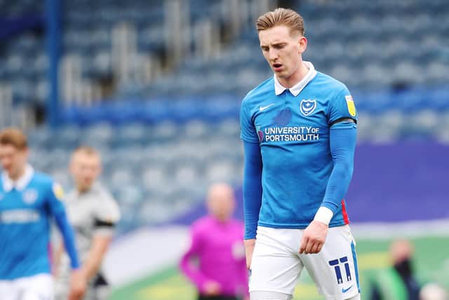 Winger Ronan Curtis was once again asked to lead the Pompey line against Burton on Saturday.
