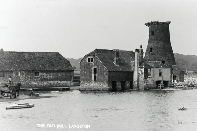 Run down Langstone Mill, Langstone, probably in the late 1920's.