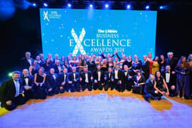 Pictured is: All the winners celebrate their win at the News Business Excellence Awards

Picture: Keith Woodland (230221-161)