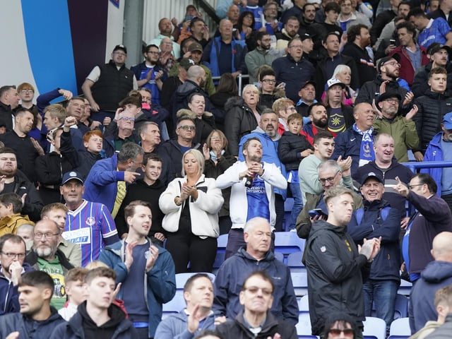 Pompey fans were delighted to be back at Fratton Park following the international break.