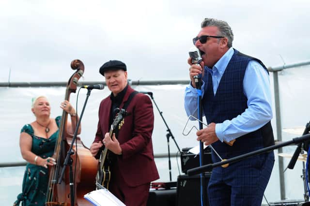 The Racketeers in action at the Pompey Punk'n'Roll at The Pier, August 2021. Picture by Paul Windsor