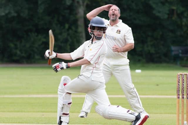 Railway Triangle batting during their Hampshire League loss to Fareham & Crofton in Division 5 SE. Picture: Peter Foster.