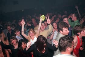 People partying the night away at Paradise club in the Pyramids in Southsea in 1999.