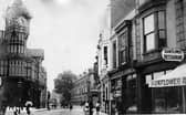 Castle Road, Southsea with the famous clock tower of Clock House.