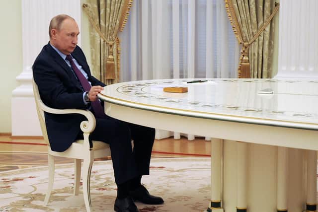 Russian President Vladimir Putin. Photo by MIKHAIL KLIMENTYEV/SPUTNIK/AFP via Getty Images