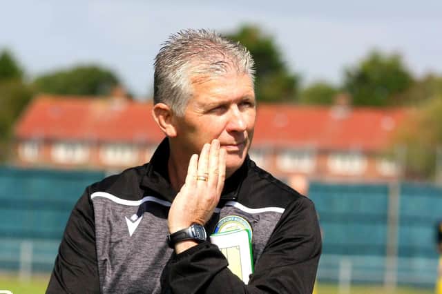 Happy to help US Portsmouth - Gosport Borough boss Shaun Gale. Pic: Tom Phillips.