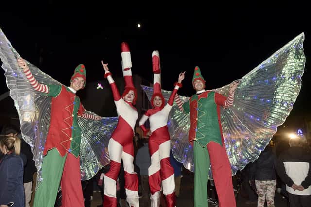 Lee-on-the-Solent Christmas lights were switched on in the High Street on Friday, November 24.

Picture: Sarah Standing (241123-2259)