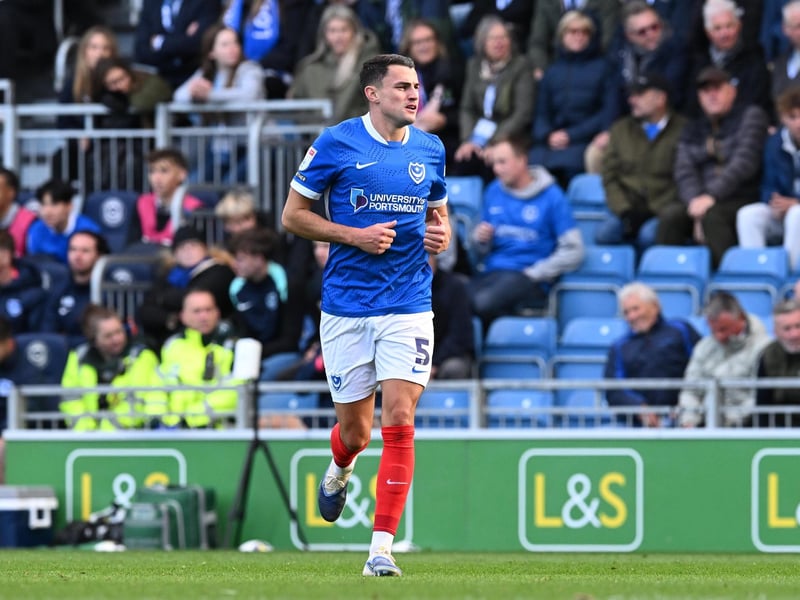 (53 games, 4 goals) The free transfer from Lincoln has experienced injury problems at Fratton Park, but there has never been any doubt of his ability. A wonderful start to the 2023-24 season saw the centre-half earn his first Wales international cap, only to sustained an ACL damage to his knee at Chesterfield in November 2023, ruling him out for the remainder of the year. Has battled back admirably, with more injury moments last term, but has been magnificent at the start of the current campaign and an automatic starter for John Mousinho.