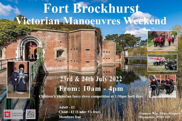The poster for the Fort Brockhurst Event