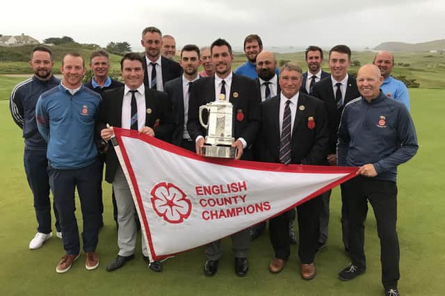 The highlight of David Wheeler's time as Hampshire Golf secretary was when the senior side won the 2017 English County Championship after beating Staffordshire 6-3 at Trevose, Cornwall.