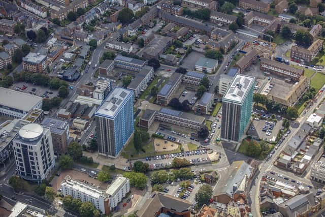 Leamington House and Horatia House in Somers Town
