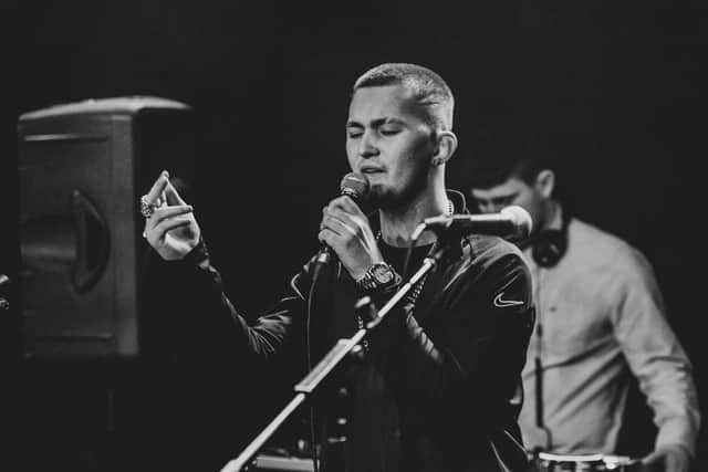 17-year-old Jack Davies performing.