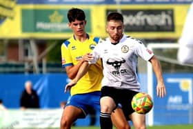 Gosport chairman Iain McInnes won't stand in the way of Bournemouth target Finn Walsh-Smith (left). Picture by Tom Phillips