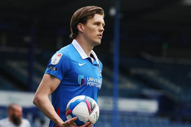 Pompey defender Sean Raggett has been benched for today's game against Accrington.