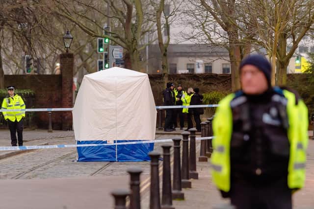 Police launched a major operation after a newborn baby was found dead in Old Commercial Road. Picture: Keith Woodland (250120-7)