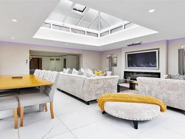 This nine bedroom home in Newtown Road, Warsash is on the market for £4.35m. It is listed on Zoopla by Manns and Manns.