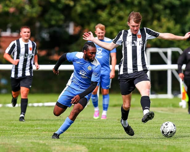 Harry Frost, right, is one of only a handful of last season's squad to remain at Hayling United. Picture: Chris Moorhouse