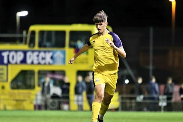 Finlay Walsh-Smith could be handed his first Gosport Borough senior outing against AFC Totton. Picture: Tom Phillips