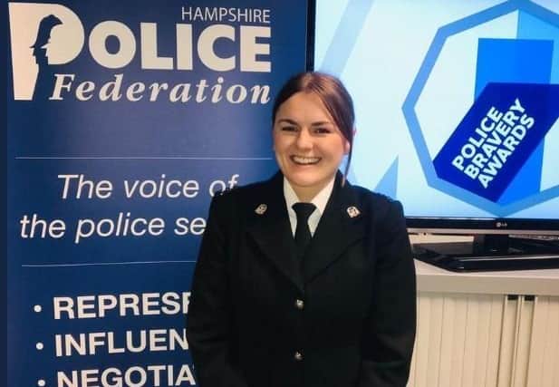 PC Jordan Janaway. Pic Hants Police Federation