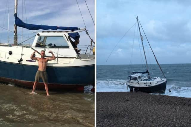 David Tyson said he has "lost everything" due to thieves raiding his boat while it is beached in Southsea.