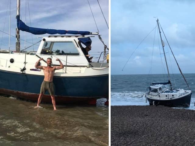 David Tyson said he has "lost everything" due to thieves raiding his boat while it is beached in Southsea.