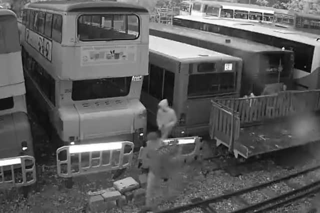CCTV footage from the night of the break-in at the Bursledon Brickworks Museum