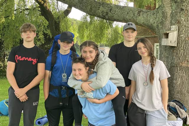 Students from Boundary Oak School in Fareham who saved the life of a man while on a Duke of Edinburgh expedition