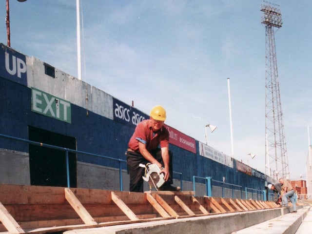 Fratton Park Portsmouth Fratton End 11th October 1996. Picture: (2924-1)