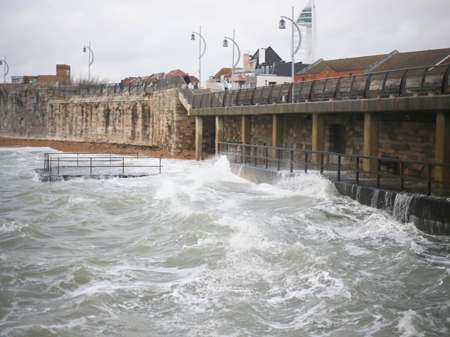 The waves at Old Portsmouth.