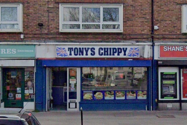 Tonys Chippy at 86 Barncroft Way, Havant was rated five on August 9.