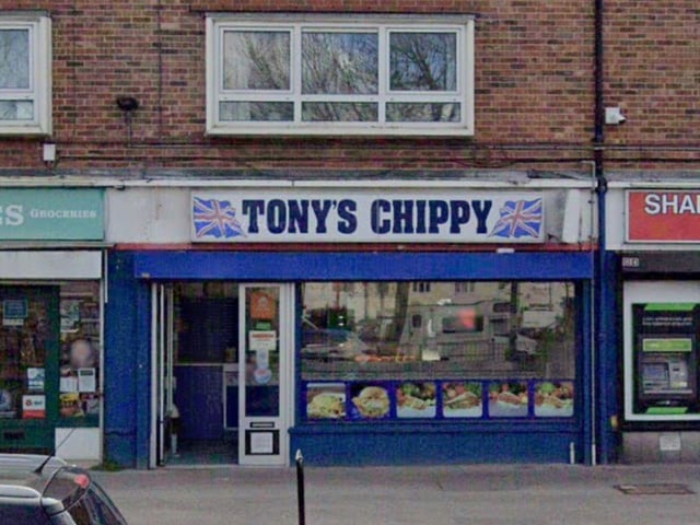 Tonys Chippy at 86 Barncroft Way, Havant was rated five on August 9.