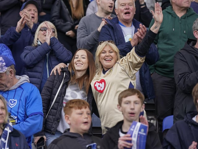 Pompey fans played a big role in carrying their team to a massive three points in their Championship survival battle against Blackburn Rovers.